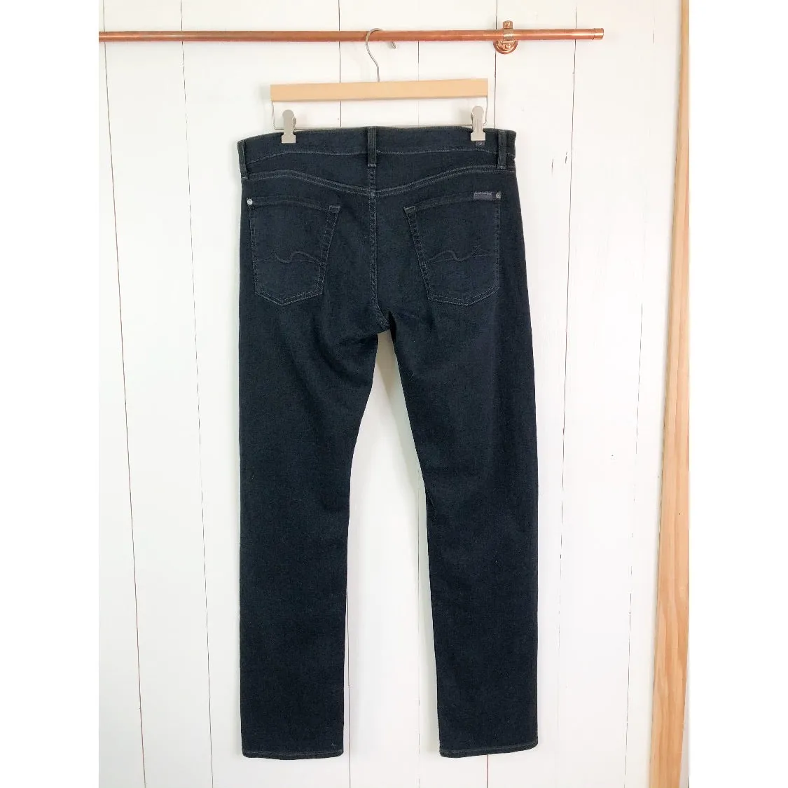 7 For All Mankind Men’s Slimmy Slim Straight Leg Jeans 36