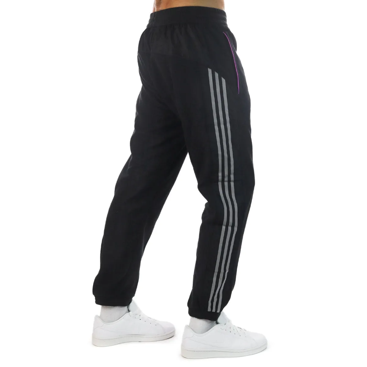 Adidas Polar Fleece Pant Jogging Hose HI3016 - schwarz-grau-lila