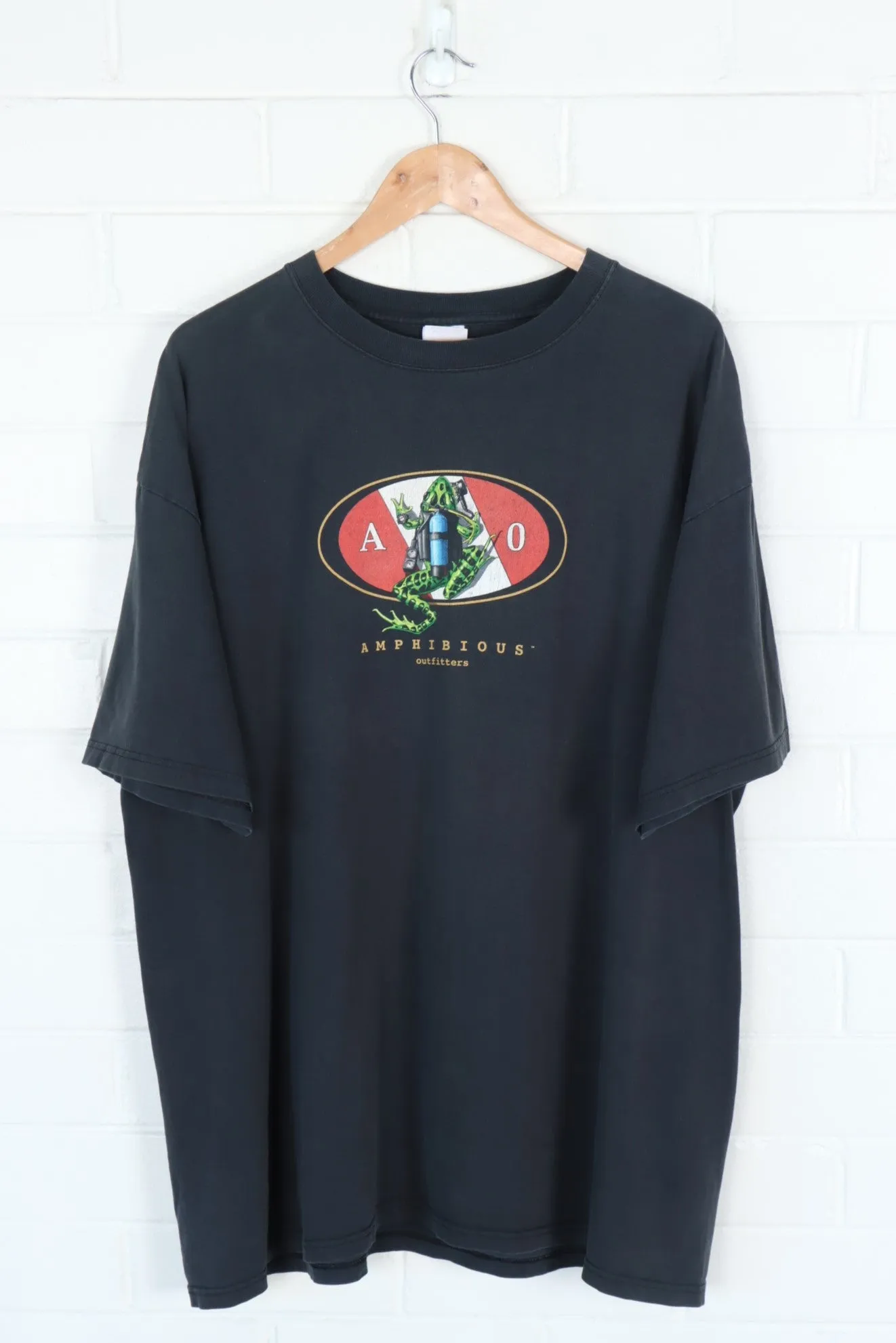 Amphibious Outfitters Scuba Frog Mermaid Graphic Tee (XXL)
