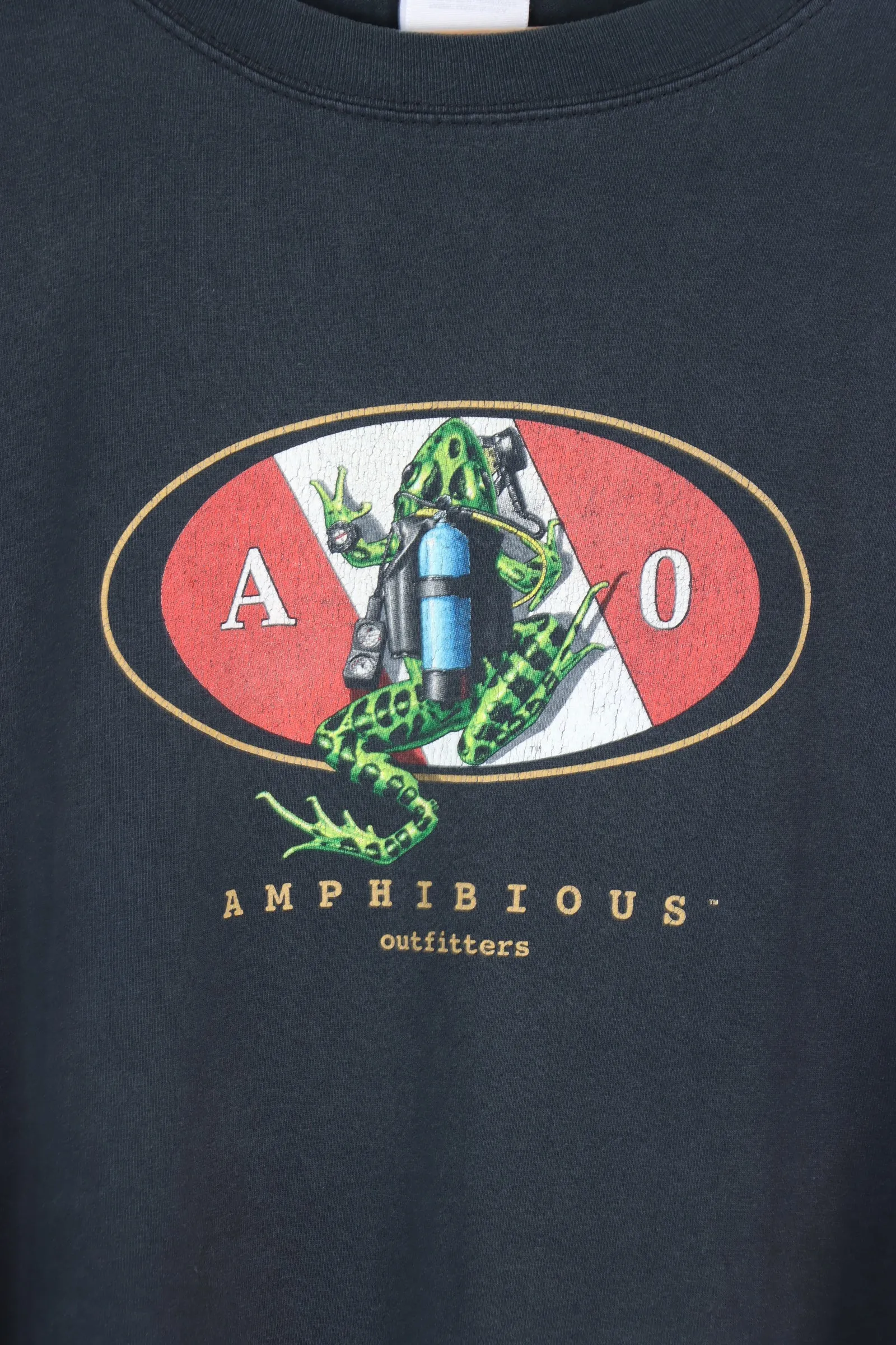 Amphibious Outfitters Scuba Frog Mermaid Graphic Tee (XXL)