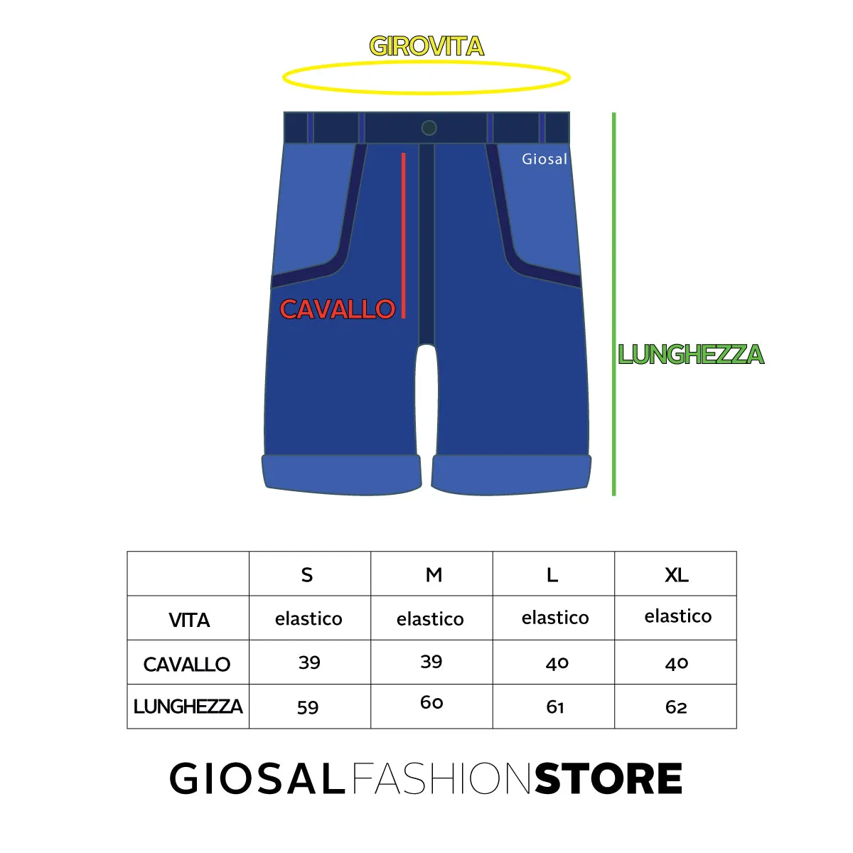 Bermuda Pantaloncino Tuta Corto Uomo Mattone Basic Pantalaccio GIOSAL-PC1391A