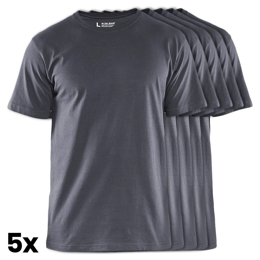 Bl&#xE5;kl&#xE4;der&#x20;3325-1042&#x20;T-shirt&#x20;5-Pack&#x20;-&#x20;Grey