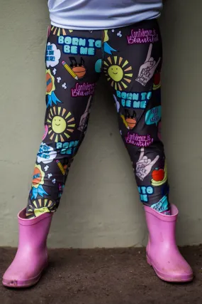 Dark Grey Embrace Kid's Leggings