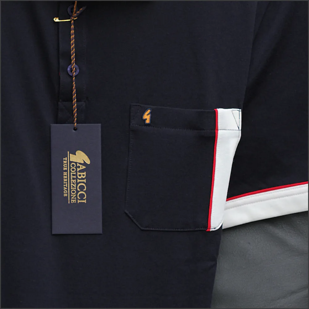 Gabicci X09 Navy Pattern T Shirt***