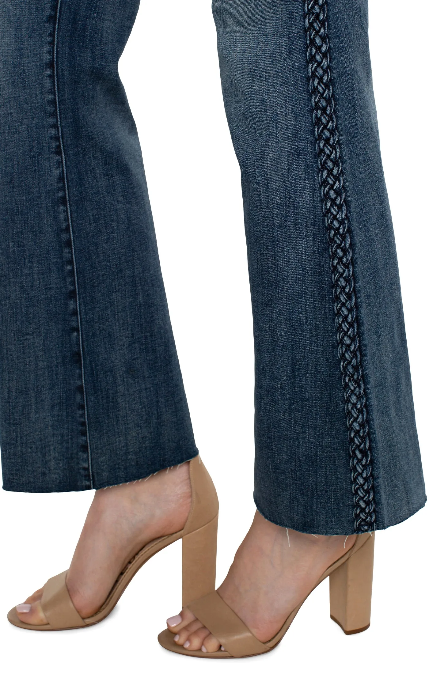 Hannah Flare with braided trim