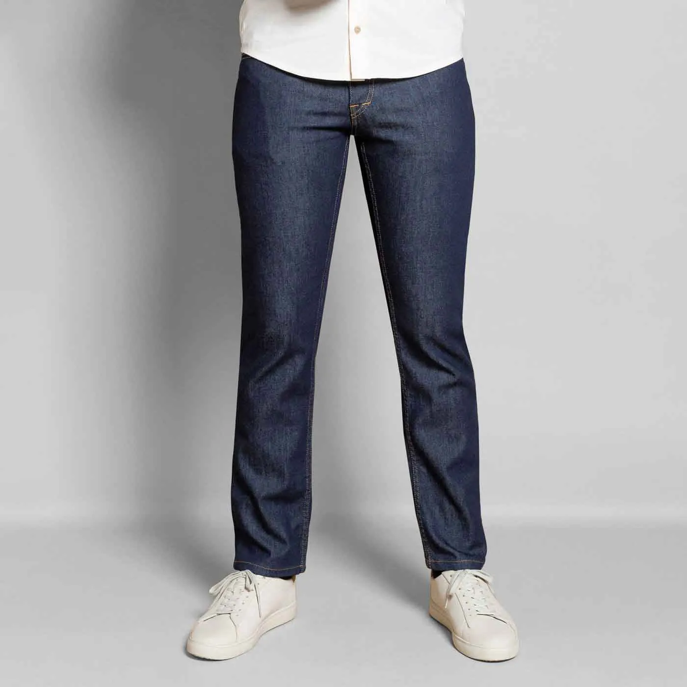 Jeans Albert confort bleu coupe droite