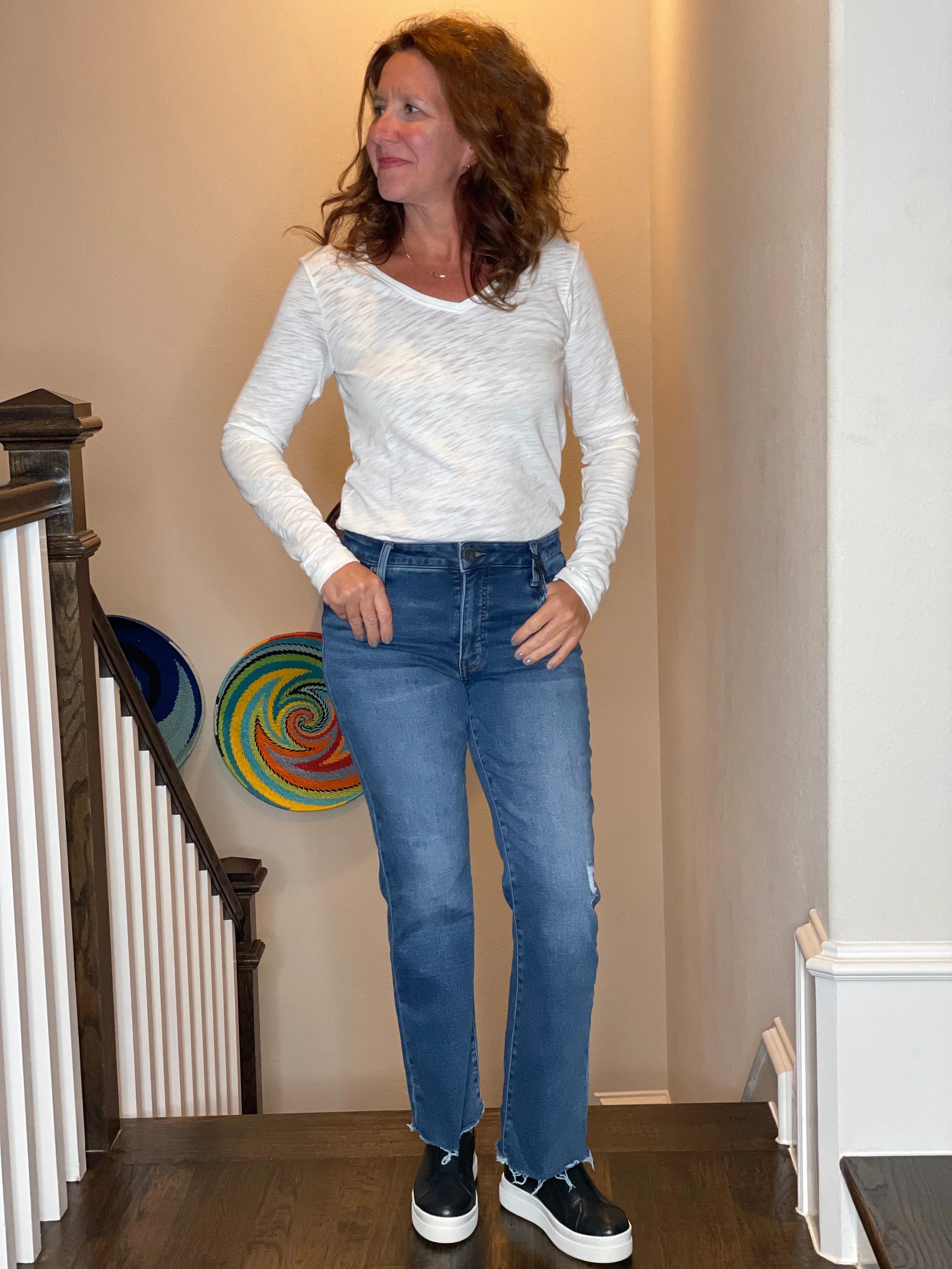 Kut from the Kloth Kelsey High Rise Ankle Flare