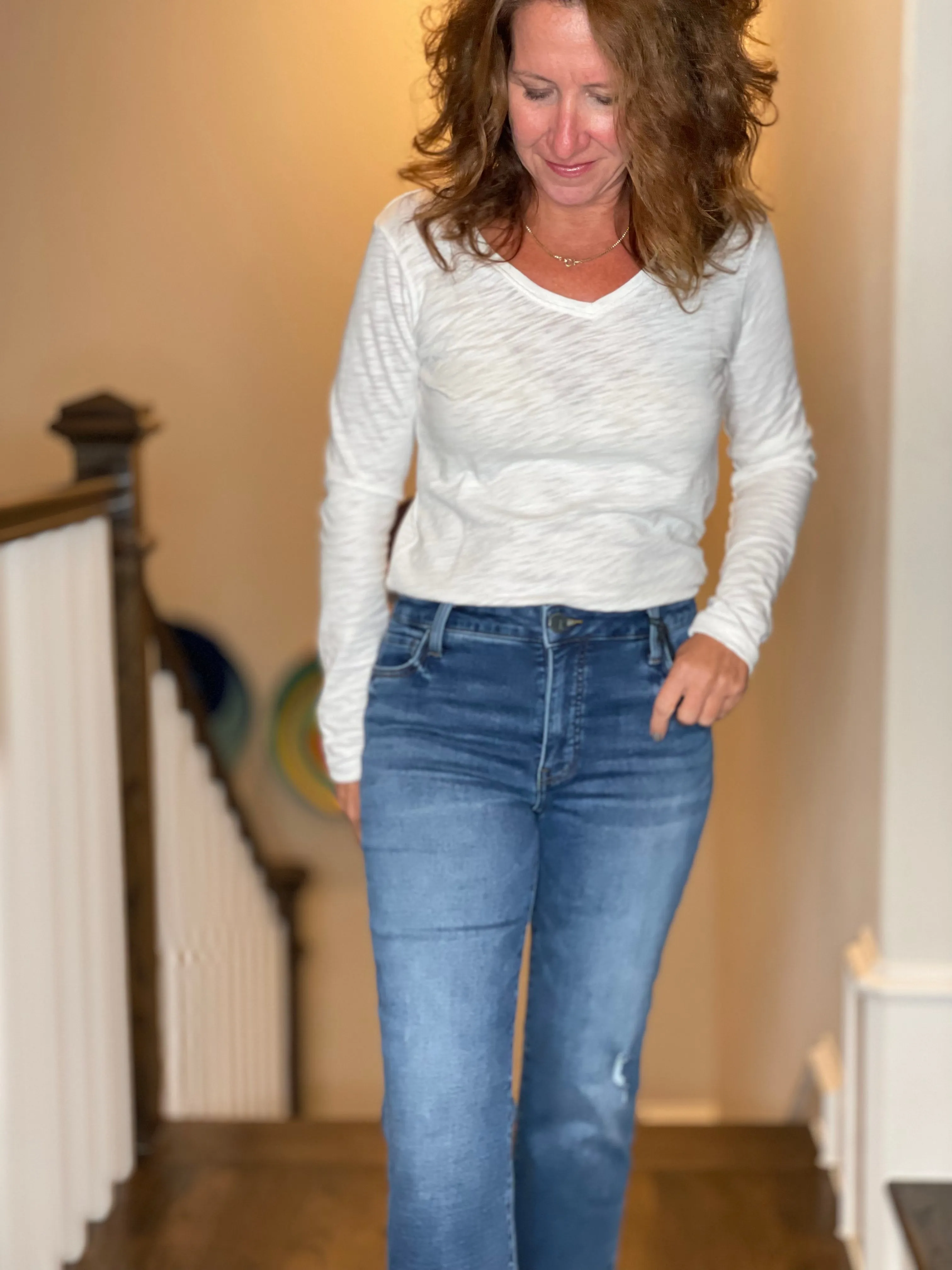 Kut from the Kloth Kelsey High Rise Ankle Flare