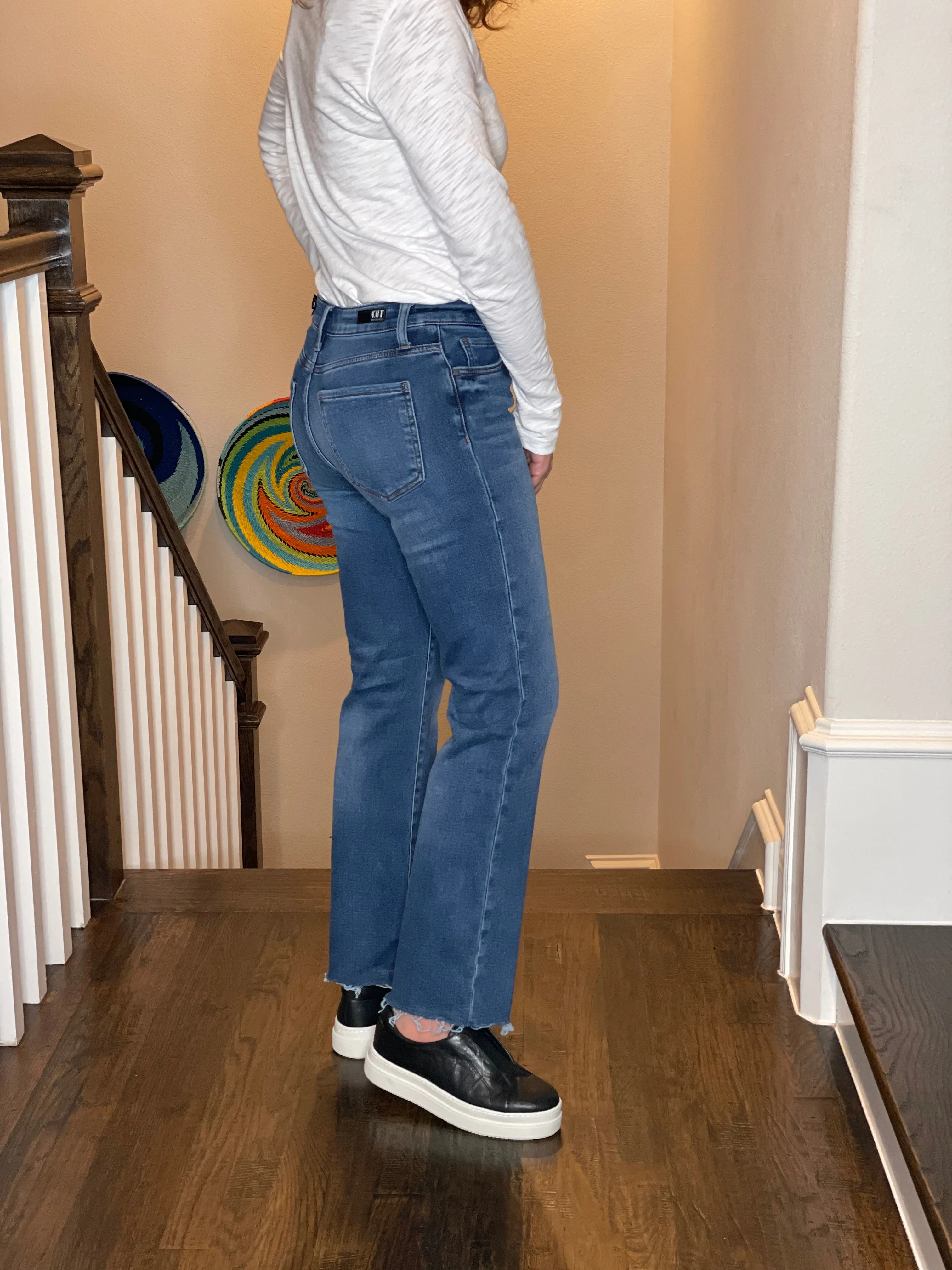 Kut from the Kloth Kelsey High Rise Ankle Flare
