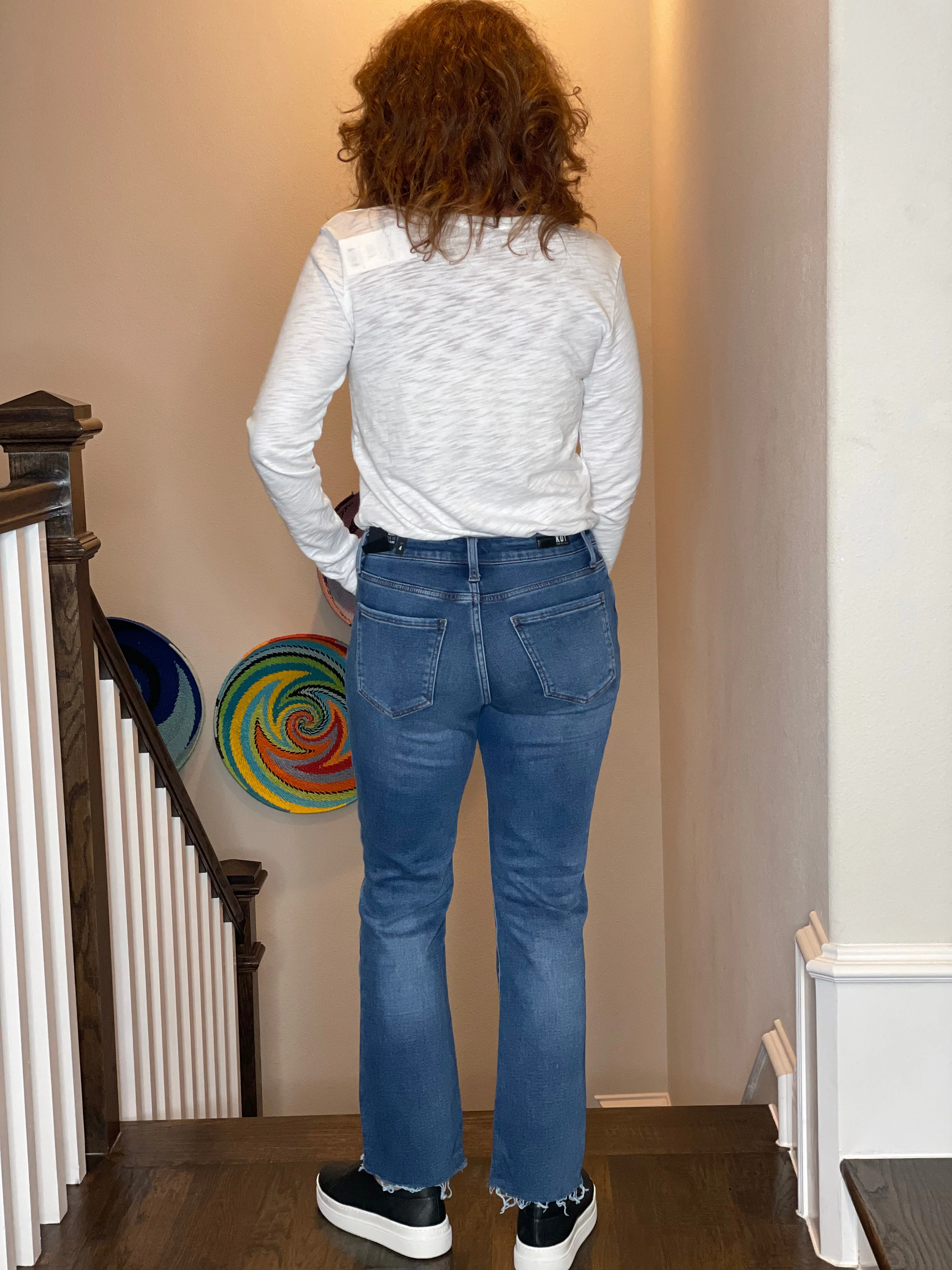 Kut from the Kloth Kelsey High Rise Ankle Flare