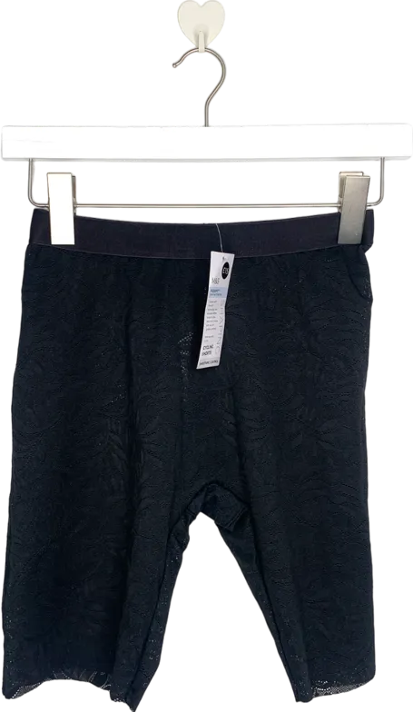 M&S Black Flexifit Shaping Cycling Shorts UK 8