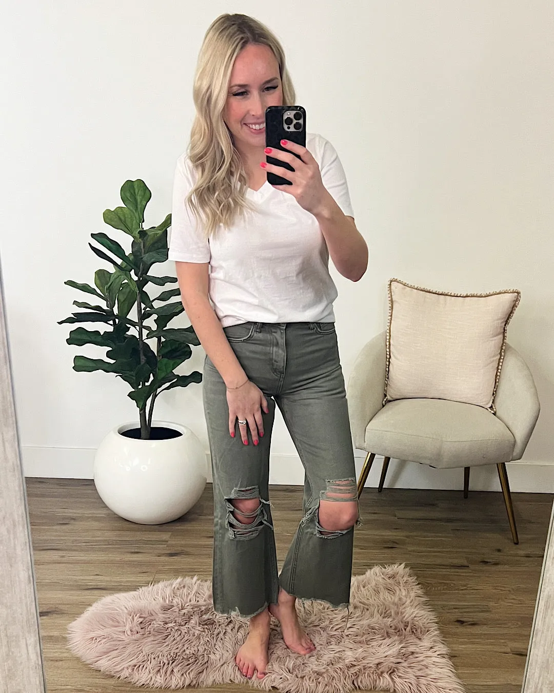 NEW! Vervet Beetle 90's Crop Flare Jeans