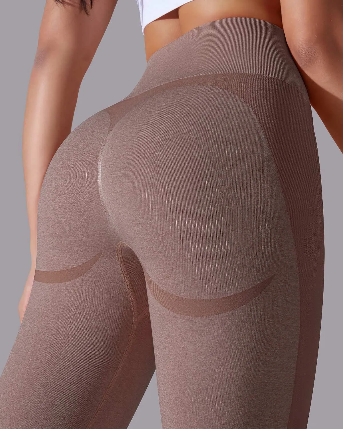 Stella Seamless Leggings - Brown