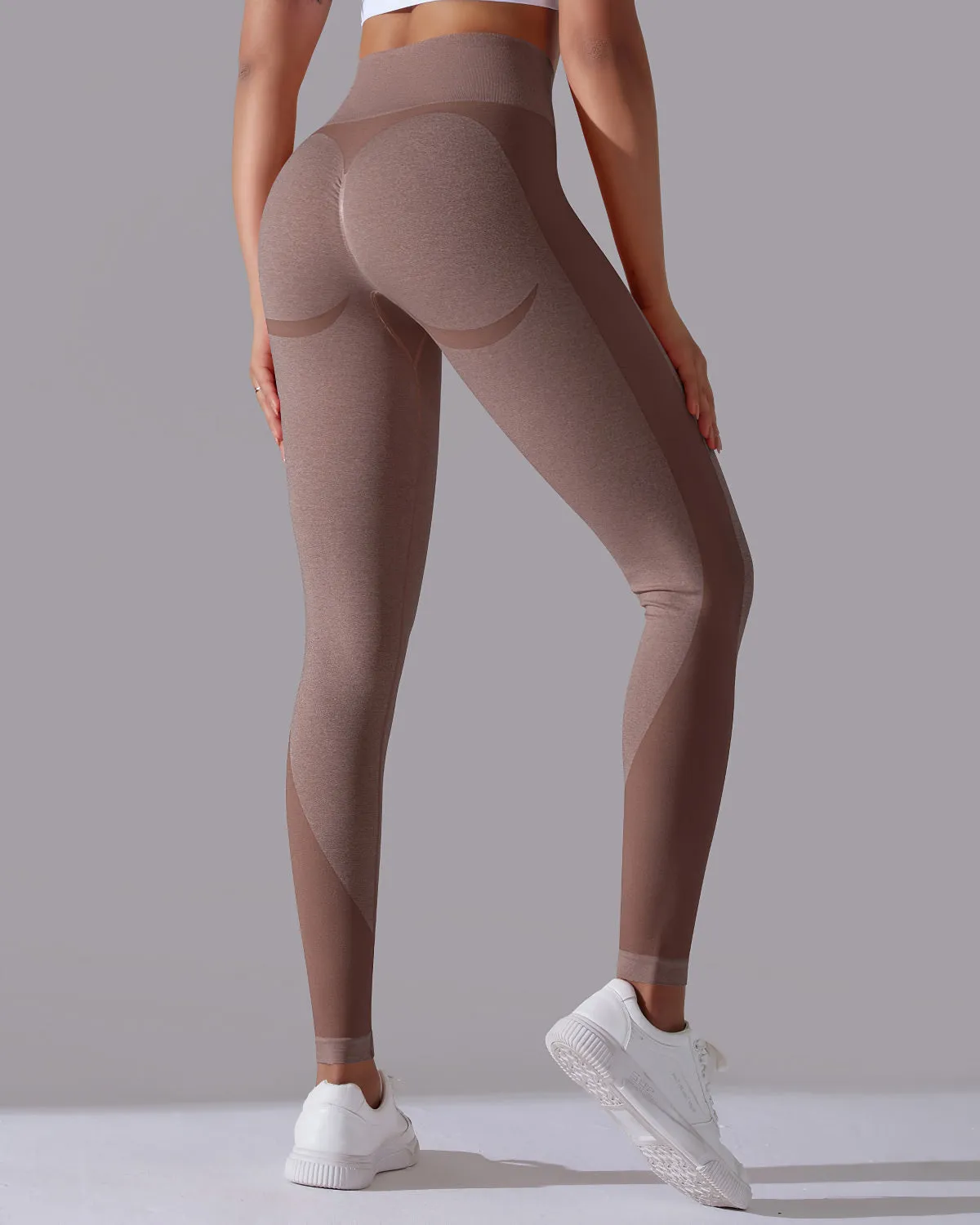 Stella Seamless Leggings - Brown