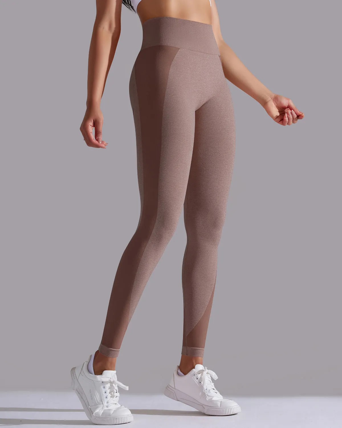 Stella Seamless Leggings - Brown