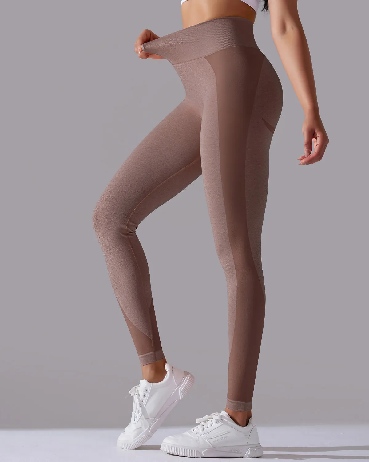Stella Seamless Leggings - Brown