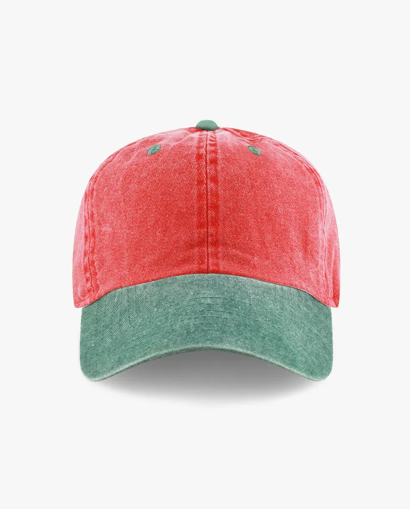 The Hat Depot - Pigment Baseball Cap_Two tone