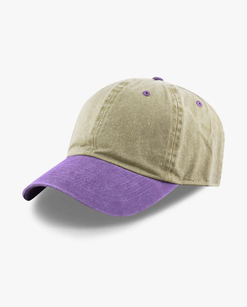 The Hat Depot - Pigment Baseball Cap_Two tone