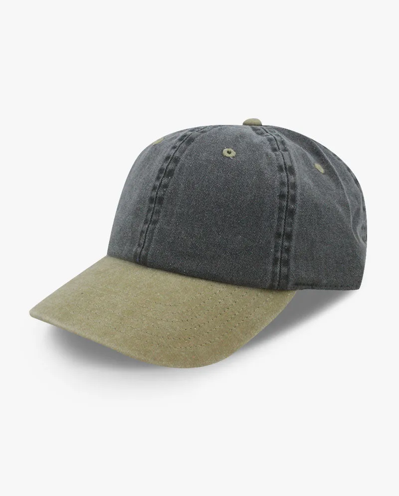 The Hat Depot - Pigment Baseball Cap_Two tone