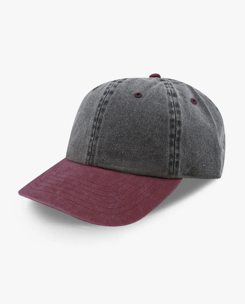 The Hat Depot - Pigment Baseball Cap_Two tone