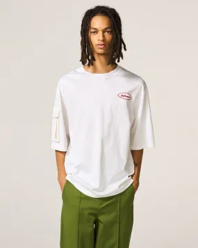 White Retro Logo Tee