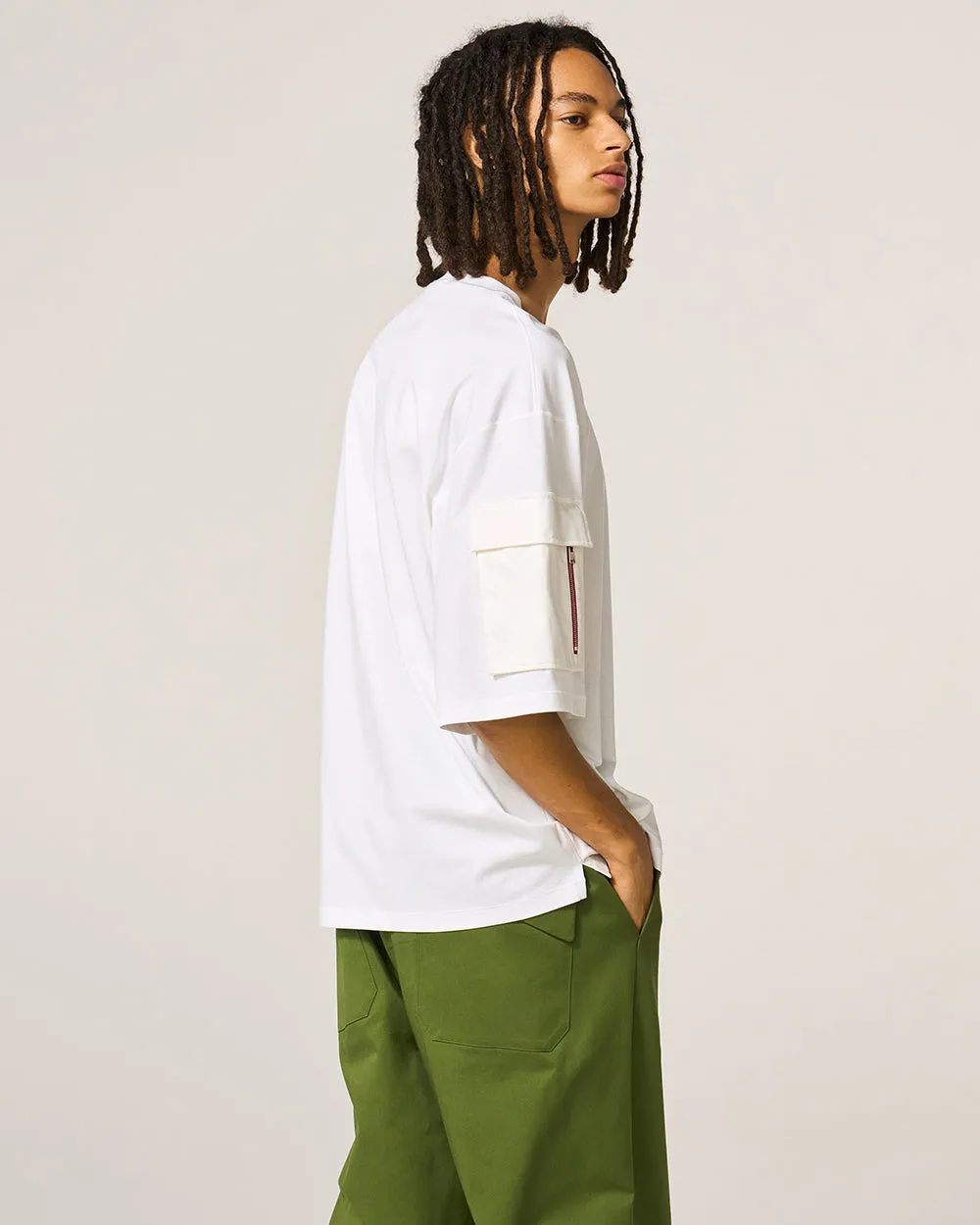White Retro Logo Tee